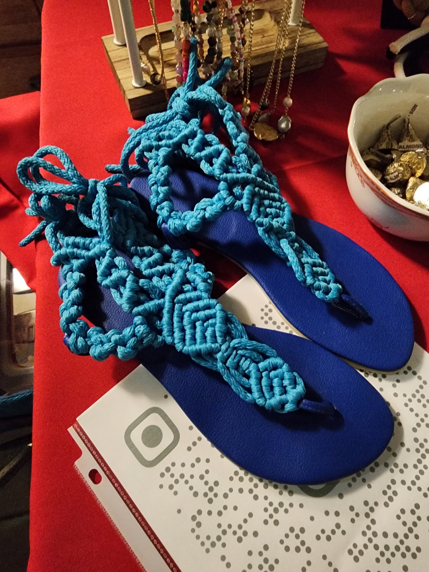 Macrame Blue Sandal