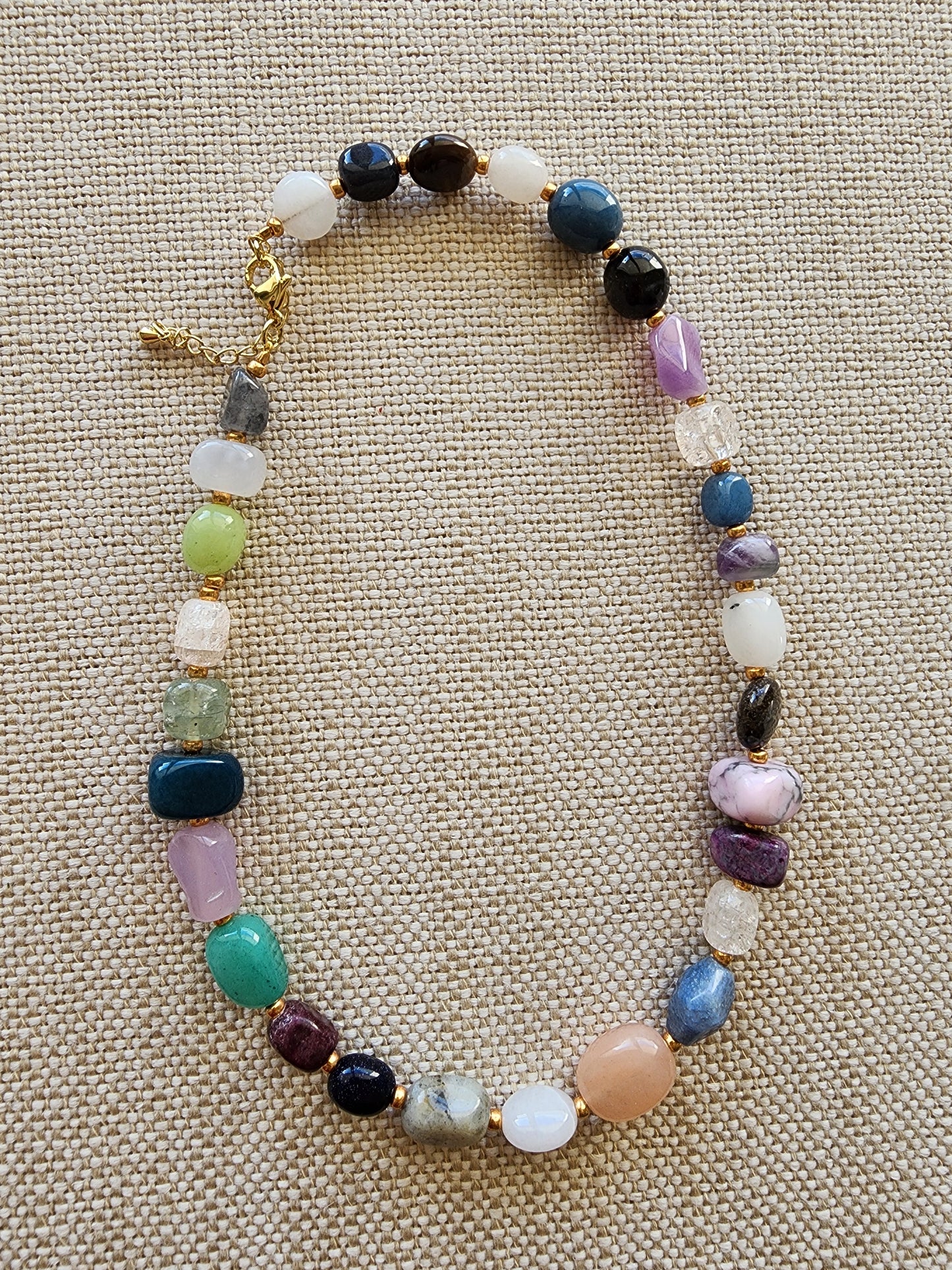 * Gemstone Necklace with Extension