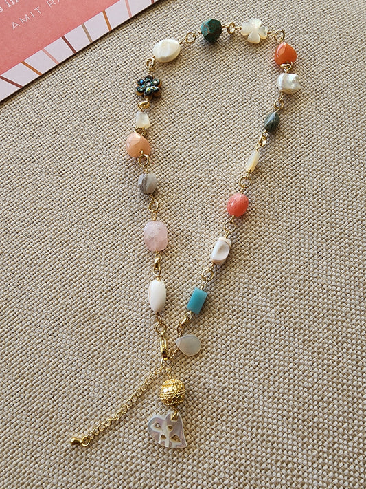 Hand wired gemstone necklaces