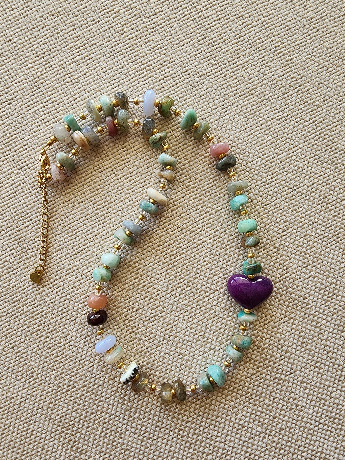 * Gemstone Necklace with Extension